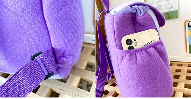 Dora the Explorer backpack with map, suitable for elementary, middle, high school, and university students.