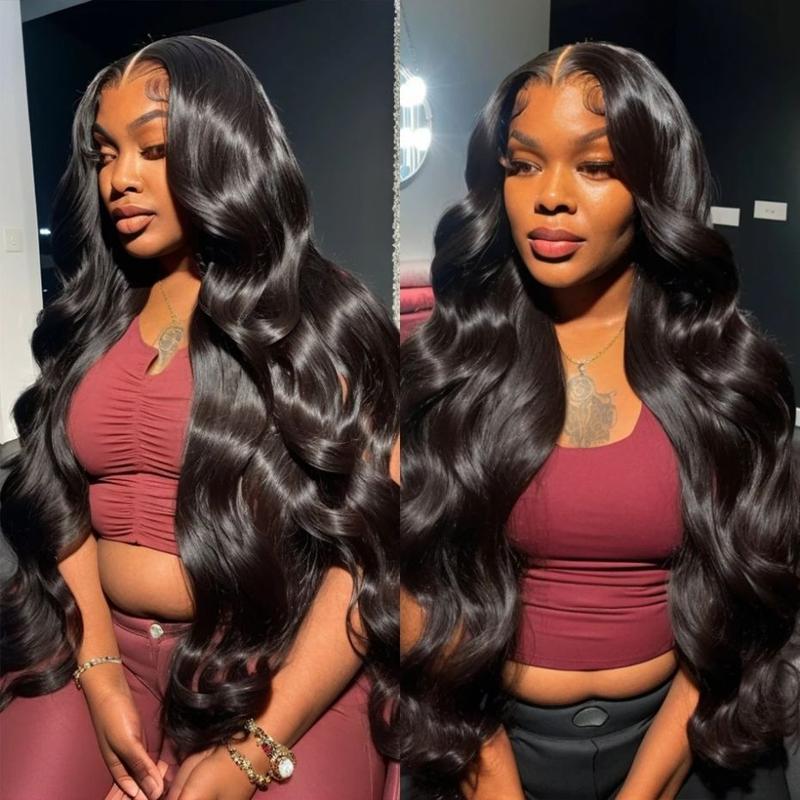13x6 HD Transparent Lace Frontal Wigs Human Hair Pre Plucked 13x4 Lace Brazilian Body Wave Wigs with Baby Hair 180 Density Natural Hairline for Black Women 32inch TikTokShopHolidayHaul
