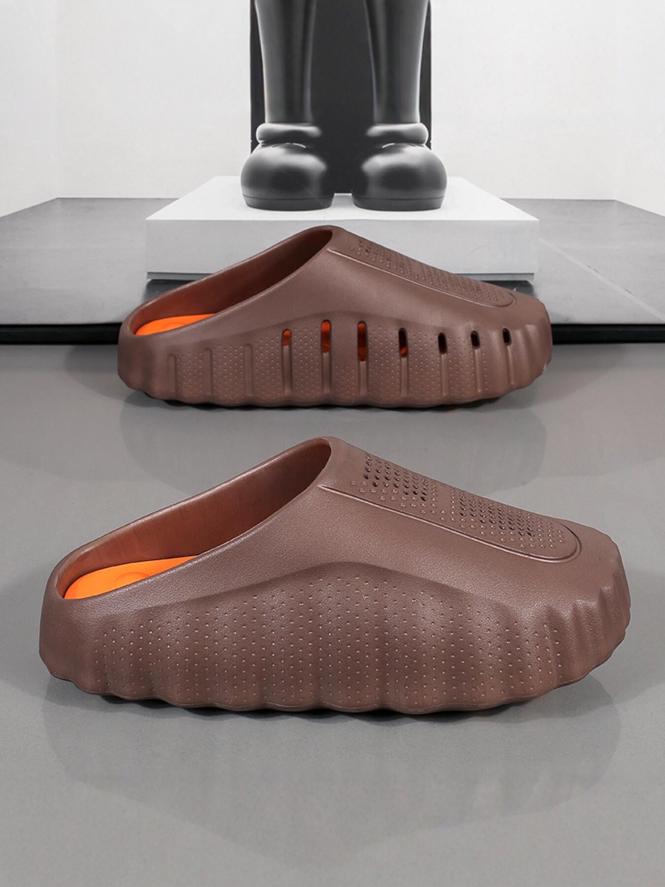 Men's Trendy Outdoor Sports Sandals, Unisex Massage Beads Design, Height Boost Anti-Slip, Fashionable Home Gym Shoes