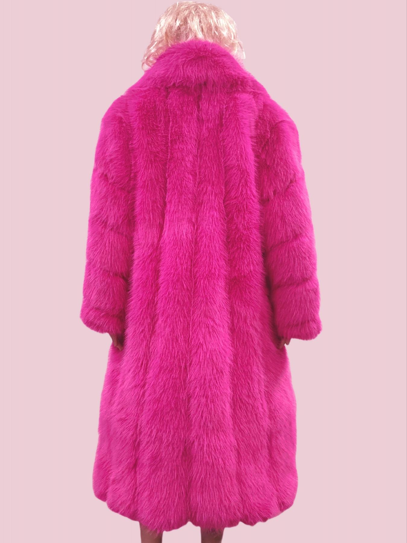 [Plus Size]Women's Faux Fur Coat, Comfortable Casual Party Jacket, Fashion Luxury Trendy Fall Winter, Soft Long Sleeve Pocket Medium Length, Outerwear