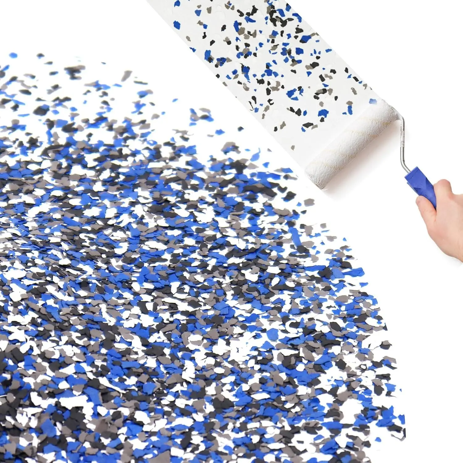 908g/2Lb Epoxy Flakes Blend Decorative Color Chips for Concrete Coatings Garage Epoxy Kit for Interior and Exterior Wall House Paint