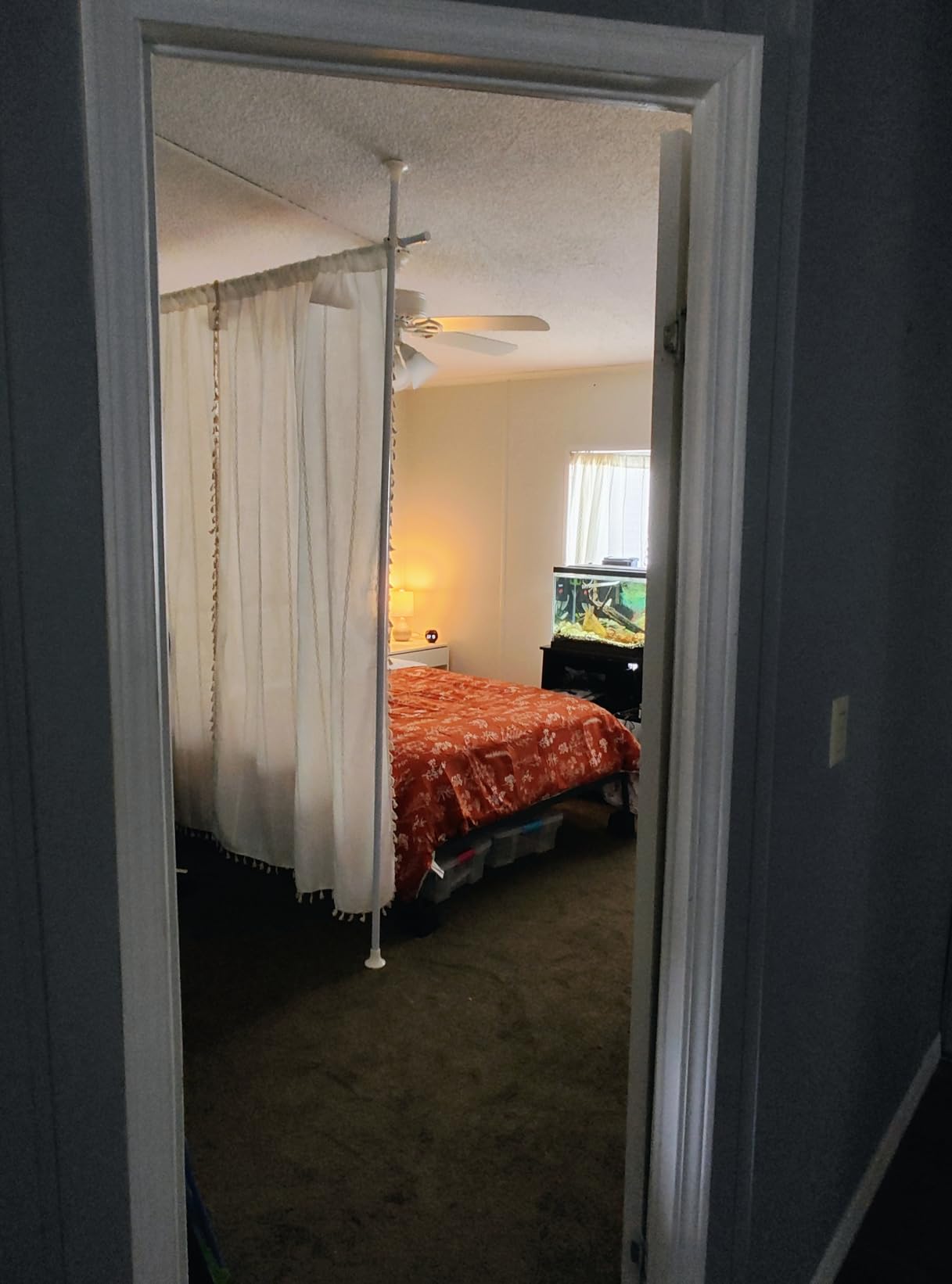 Tension Curtain Rod Stand for Room Divider&Window-No Drilling Partition Room Divider Wall,Heavy Duty Metal Curtain Stand for Room Separation,Separator