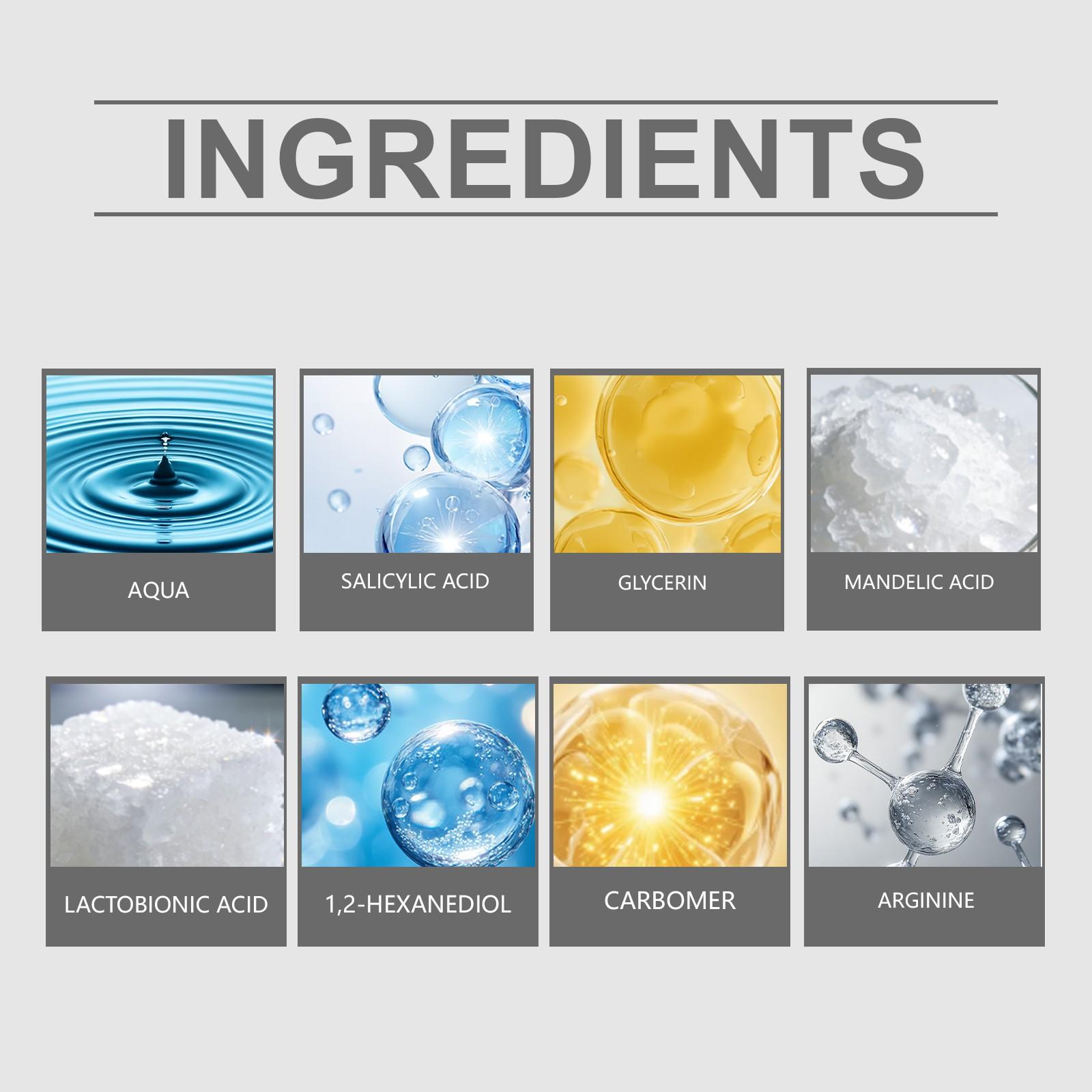 Jaysuing Exfoliating Essence Liquid, Gentle Daily Cleansing, Moisturizing & Nourishing Care, Skin Hydration Serum, Mild Formula