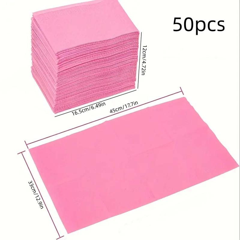 50 Pieces Disposable Apron Bed Sheet Cloth, Tablecloth Cleaning Pad, Manicure Desk Mat, One-Use Cleaning Pad, Manicure Tool, Thin Paper