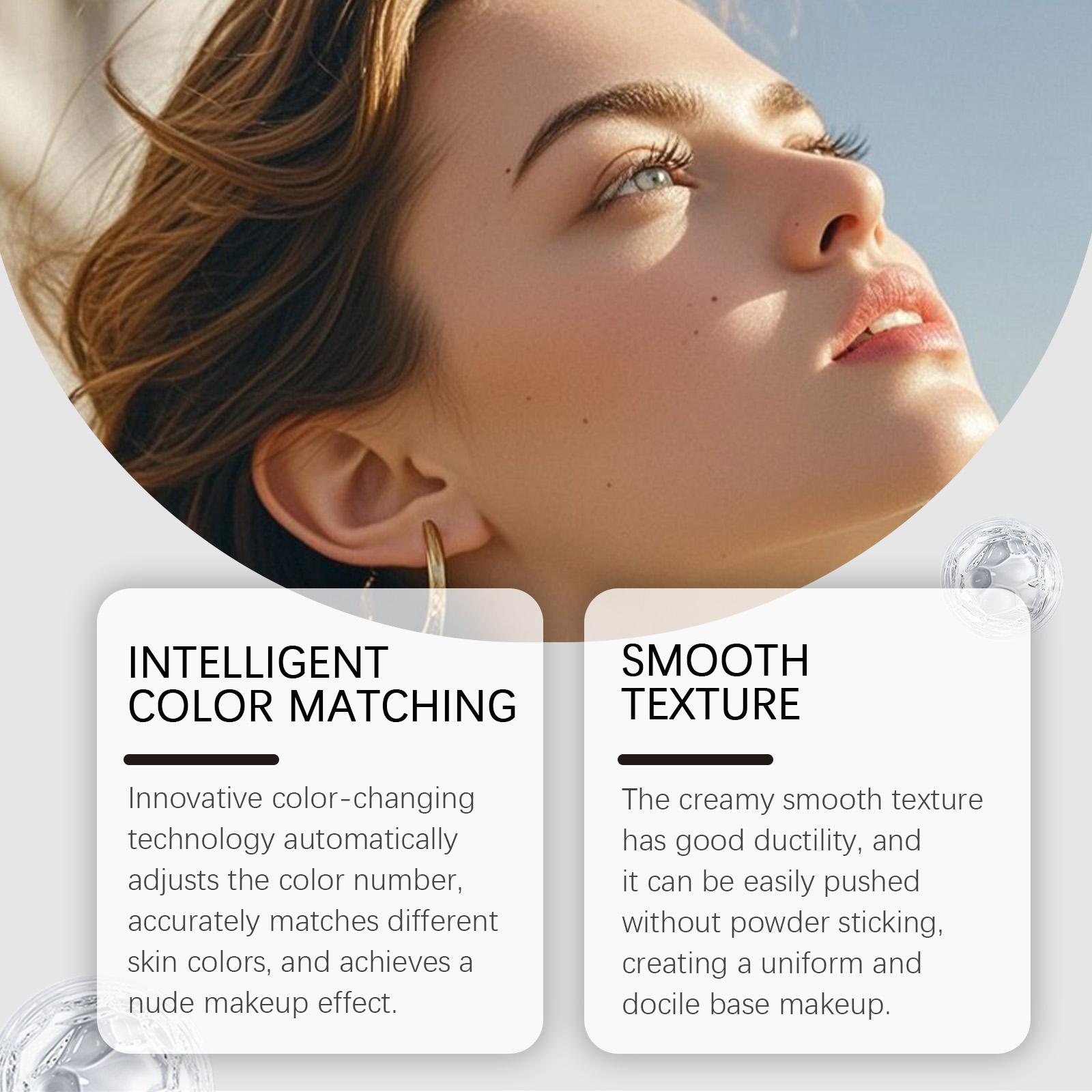 AMZ This Two-In-One Color-Changing Foundation Stick Features A Natural Color, A Light Texture, A Matte Finish, And A Clear And Transparent Finish. It Is Suitable For Daily Makeup Use