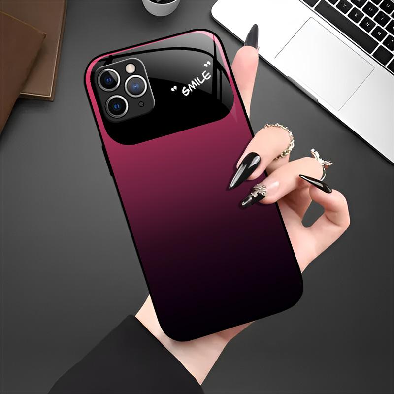 Aesthetic Gradient Phone Case for【iPhone 11 Pro Max】, Anti-Scratch Hard Cover with Full Camera Protection 666