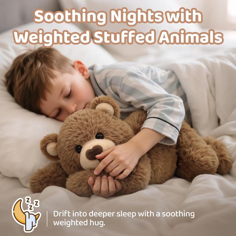 Removable Heating Pad – 5lb Weighted Mewaii Premium Plush, Microwavable & Freezable Stuffed Animal, Hot & Cold Cuddle Toy for Stress Relief