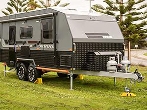 Nilight Plastic RV Wheel Chocks with 1 Wheel Dock Kit - Thermoplastic RV Set, Anti-Slip Grip, Rope Handle, Durability, Secure for Campers, Single Axle Trailers, Tires Up to 23" Diameter, All-Season Car Exterior Accessory for Grass, Sand, Boats