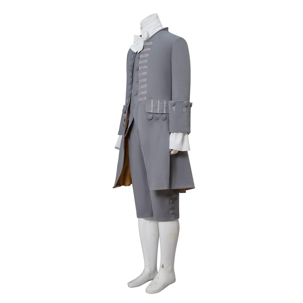 Men's medieval regency period swallowtail vest suit, Victorian Rococo style clothing, full uniform set