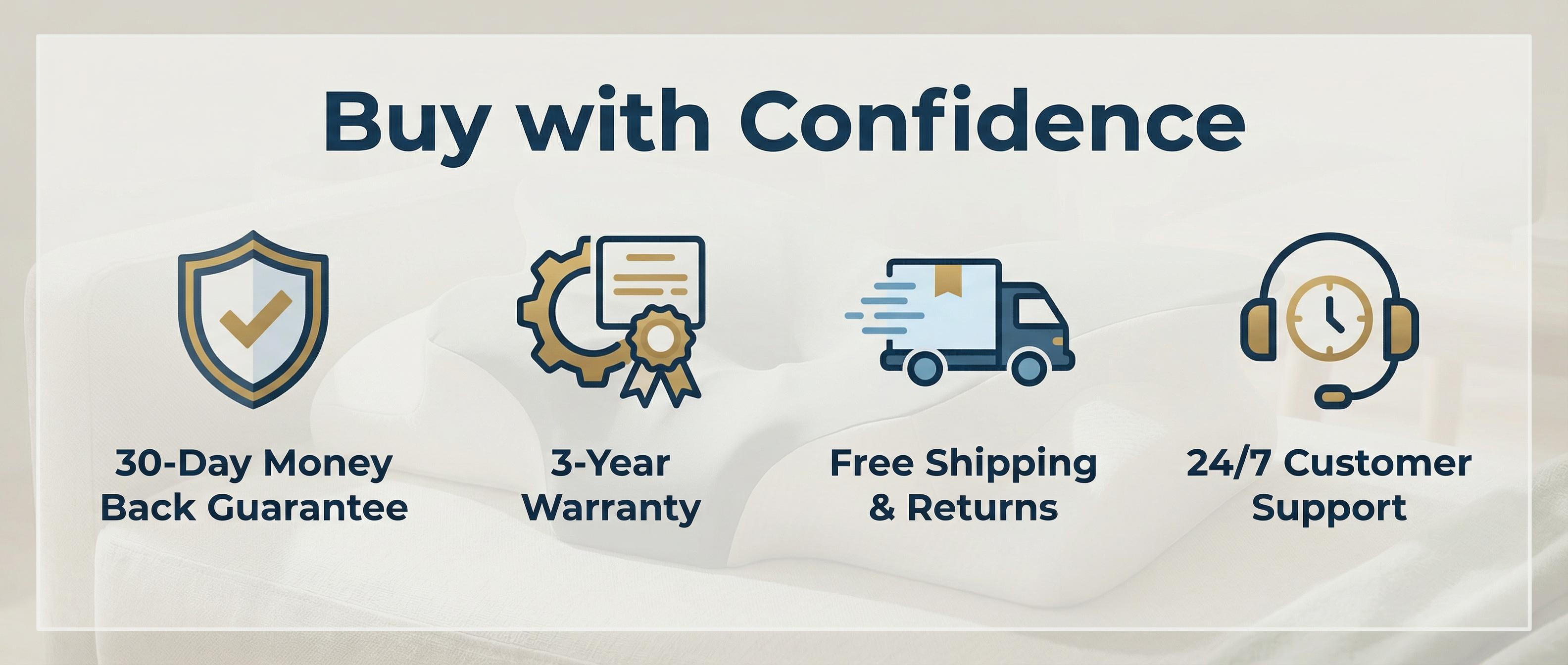 Cervical Pillow for Cozy Sleep, Odorless Ergonomic Contour Memory Foam, Orthopedic Bed Pillow for Side, Back, and Stomach Sleepers