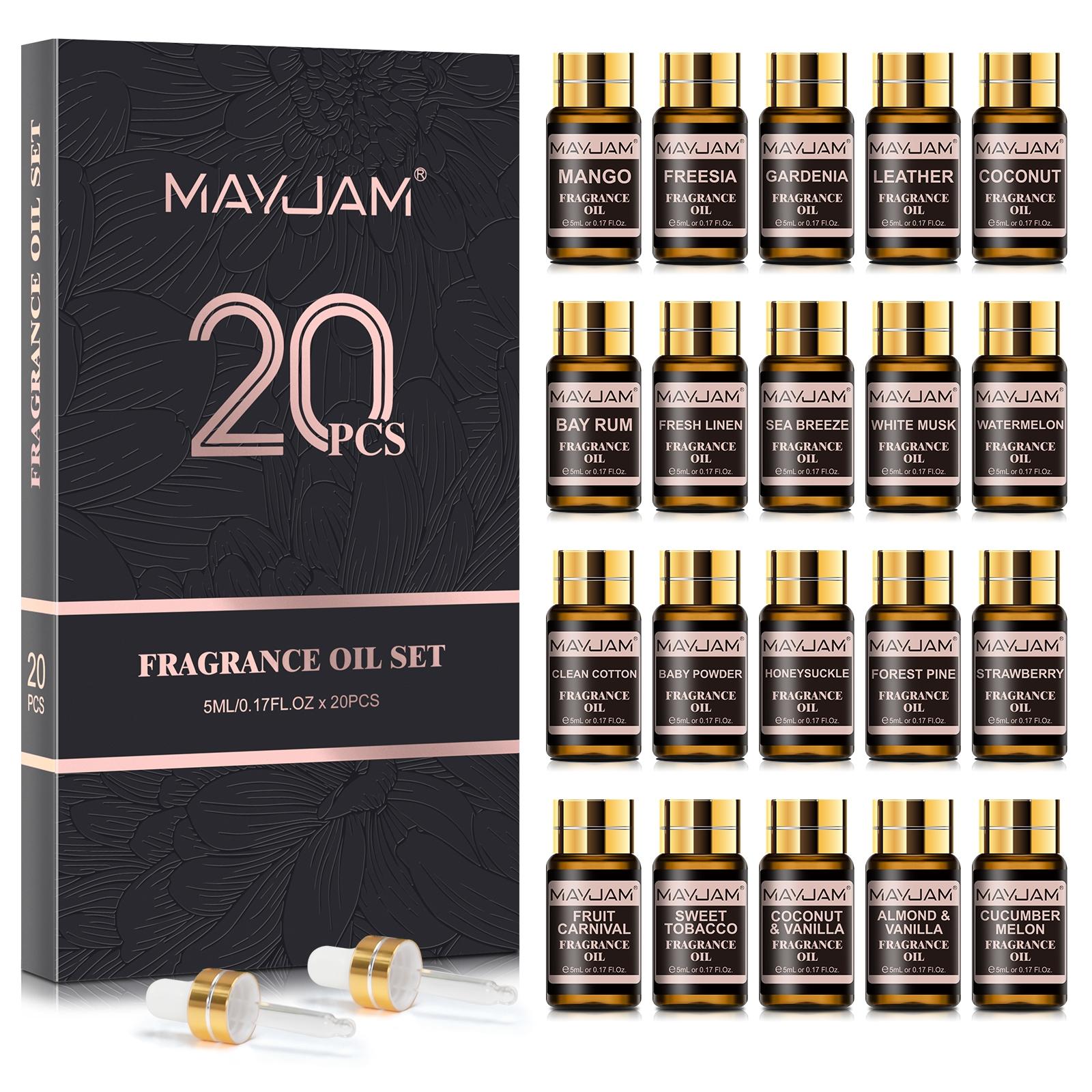 20 Bottle Aromatherapy Essential Oil Gift Set, Aromatherapy Oils, Aroma Diffuser Oil, Long-Lasting Scent Home Fragrance, Perfect for Soap Candle Making, Ideal Gift Choice