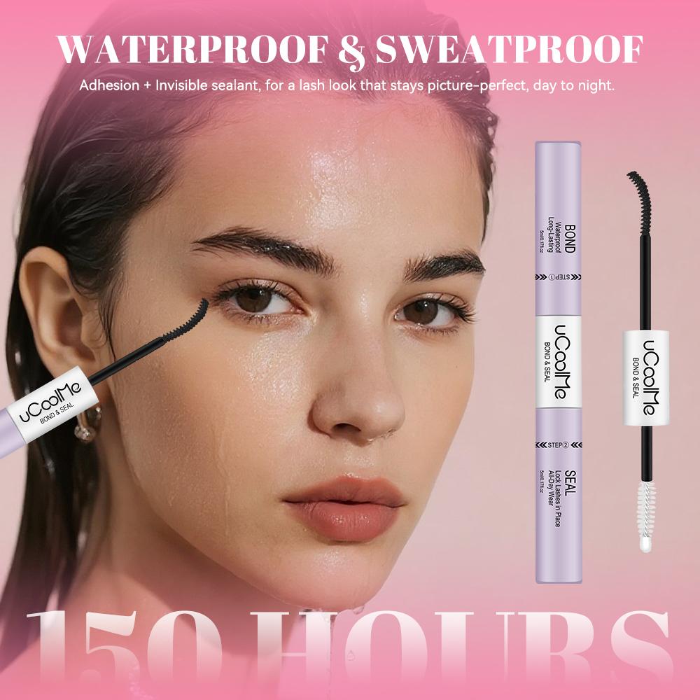 uCoolMe Lashes Cluster Bond & Seal & Remover For Girls Waterproof Longlasting Makeup 3In1 Glue Spring Glow-Up