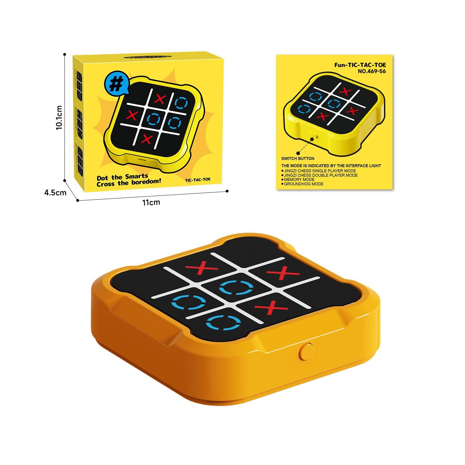 Intelligent Electronic Tic Tac Toe Board | 4-in-1 Multi-Functional Brain Game | Portable Smart Chess Toy for Kids Sensory & Logic Training | Birthday Gift