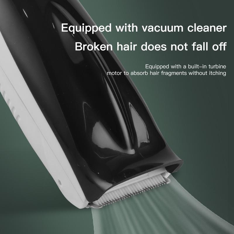 Silent Hair Clipper for Kids, Automatic Hair Catching Box, Ceramic Blade, Waterproof Design, Long Battery Life, Easy Cleaning, Usb rechargeable clipper