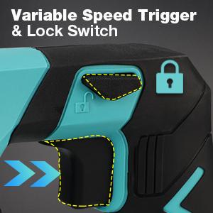 #JumpstartSale DURATECH Cordless Reciprocating Saw with 20V 4.0Ah Li-Ion Battery, 3000SPM, 7/8" Stroke Length, Variable Speed