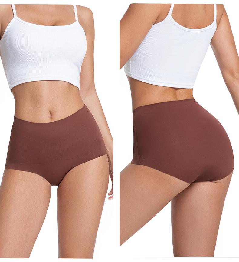 Women's High Waisted Basic Compression Briefs - Seamless 4pc/Multi-Function Normal Type Body Contouring Booty Shapewear, Tummy Control Invisible Hip-Lifting Underwear, 3/5 Pack (3 Pairs Option), S-XXL Plus Size, High Elastic Waist, Casual Wear, High Waist
