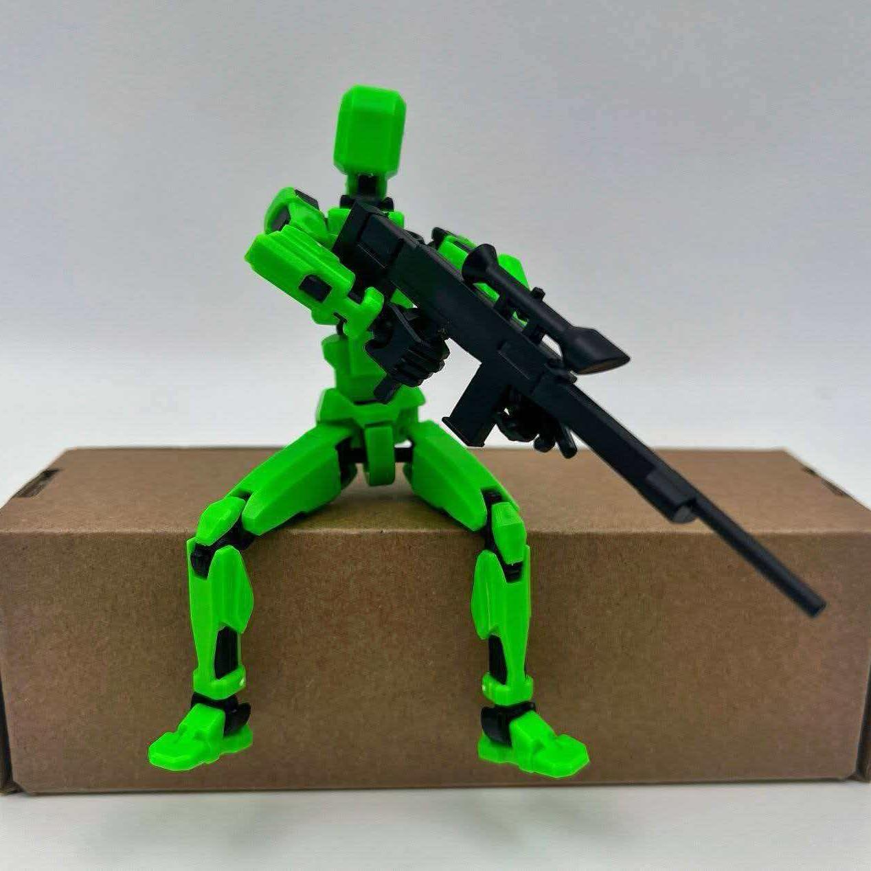 3D Printed Robot Model, Fully Assembled, Multiple Joints, Activity Joint Design, Action Figure, Perfect Desktop Decoration Gift, Easter & Halloween Gifts