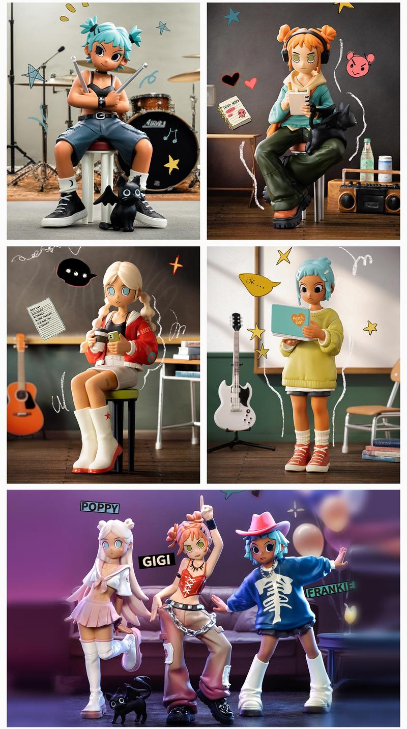 POP MART Peach Riot Rise Up Series Figures, Blind Box, Mystery Box
