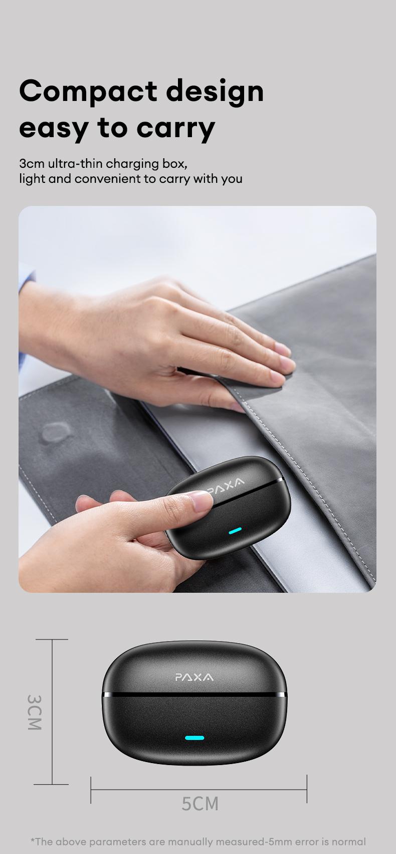 Clipbus7 Clip-on Design Earphones, Upgraded Panoramic Sound Headset, Comfortable Wearing & IPX5 Waterproof Sports Earbuds for Work, Fitness