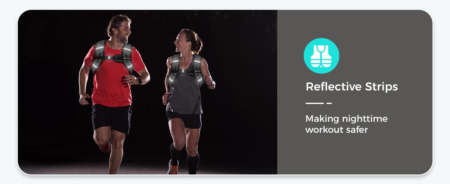 【SpringStatements】BAGAIL Weighted Vest, 5lbs/8lbs/10lbs/12lbs/15lbs/20lbs/25lbs/30lbs Weight Vest with Detachable Phone Pouch, Rucking Vest for Women, Men, Walking, Weight Loss, Training, Running