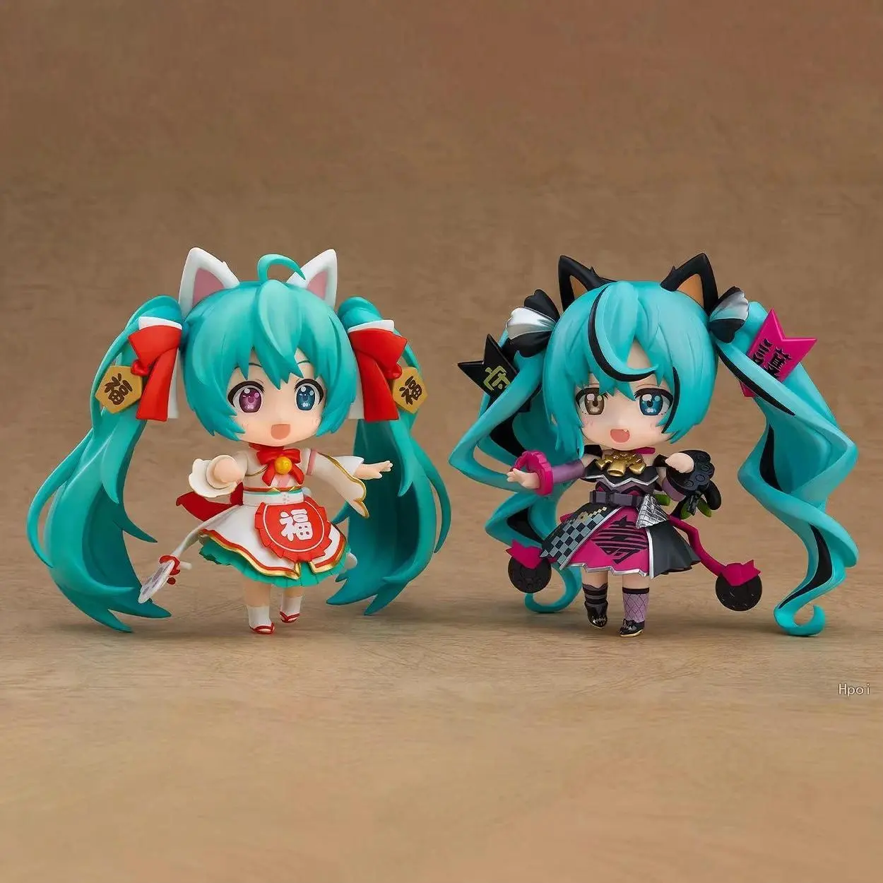 Q Version 2490# 2306# 2759# Lucky Cat Hatsune Miku Symphony Anime Figures Model Doll Set Toy Movable Figurines Collection Gift