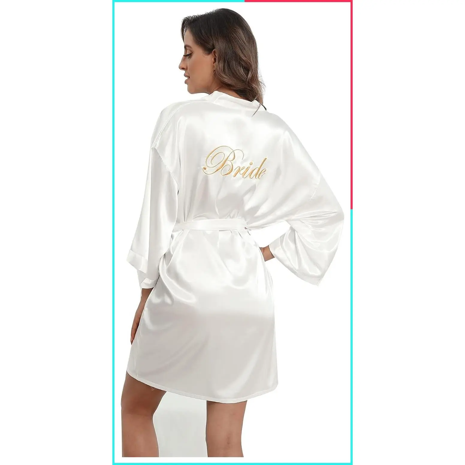 Women's Embroidered Bride & Bridesmaid Kimono Robes Bridal Party Wedding Sleepwear