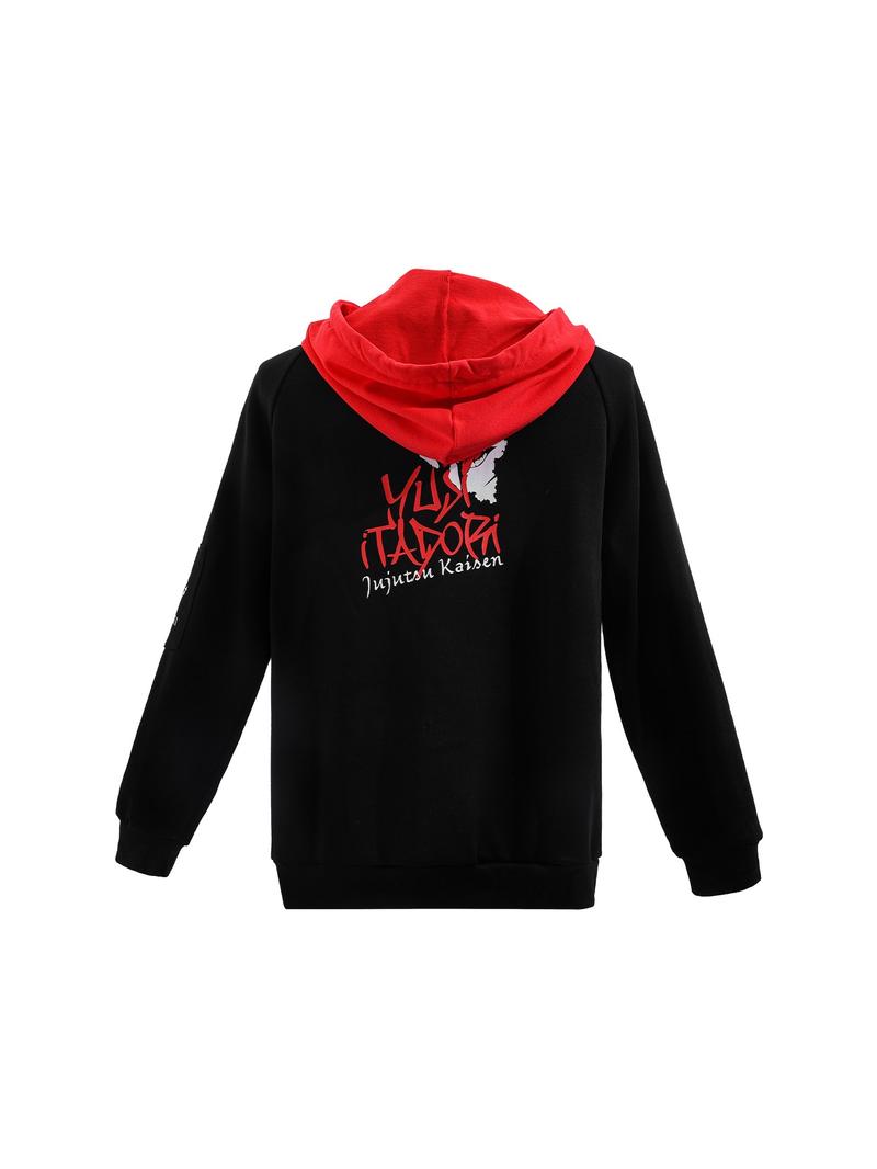 Anime Jujutsu Kaisen Cosplay Hoodie Set, Tiger Zou Yuji Costume, High Neck Pullover Jacket, Slim Fit, All Seasons Anime Jujutsu Kaisen Cosplay Hoodie Set, Tiger Zou Yuji Costume, High Neck Pullover Jacket, Slim Fit, All Seasons