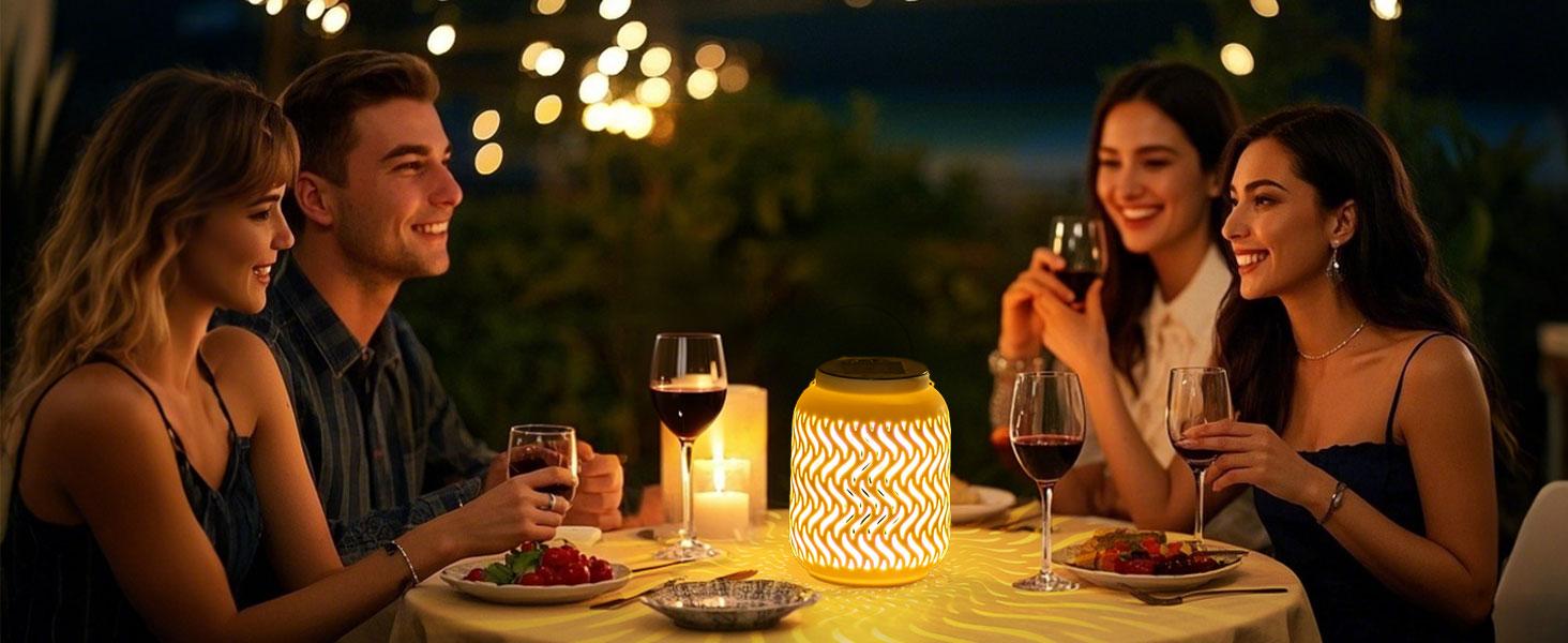 Solar Lanterns Outdoor Waterproof: Ceramic Hanging Lanterns Decorative Outdoor Table Decor Lamp for Garden Patio Porch Yard, dealsforyoudays