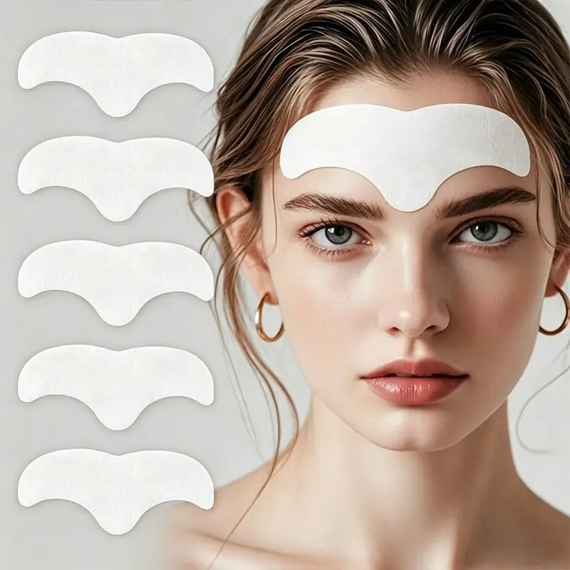 Fduay Collagen Forehead Patch 5pcs, Reduces Wrinkles, Moisturizes, Firms Skin, Smoother Fine Lines, Skincare Solution