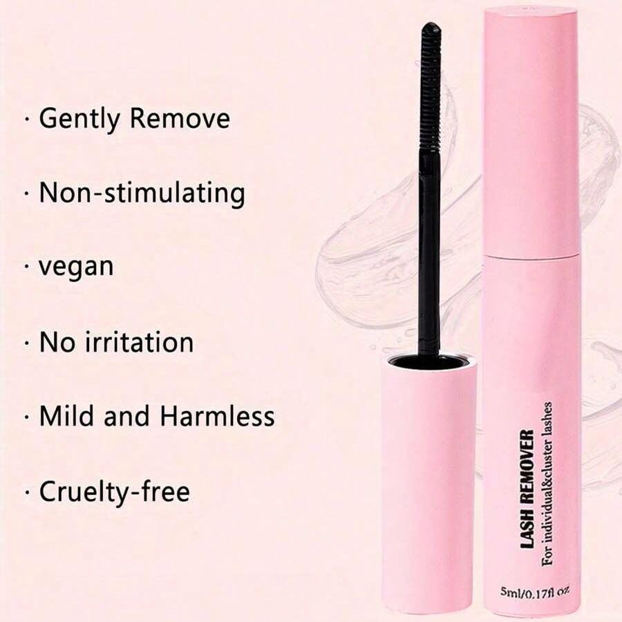 Lash Bond & Seal 10ml Individual Lash Glue, Eyelash Glue Extension, Lashes Adhesive, Super Strong Hold, DIY Lash Extension Kit with 5ml Glue Remover & Tweezers, 48–72 Hour Waterproof Wear for Lash Clusters