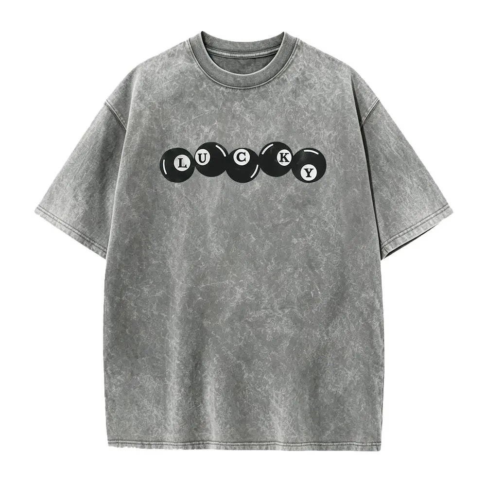 Lucky 8 Balls Tee | Retro  Graphic Tee | Trendy Aesthetic Vintage Inspired Graphic Tee | Lucky Girl Shirt