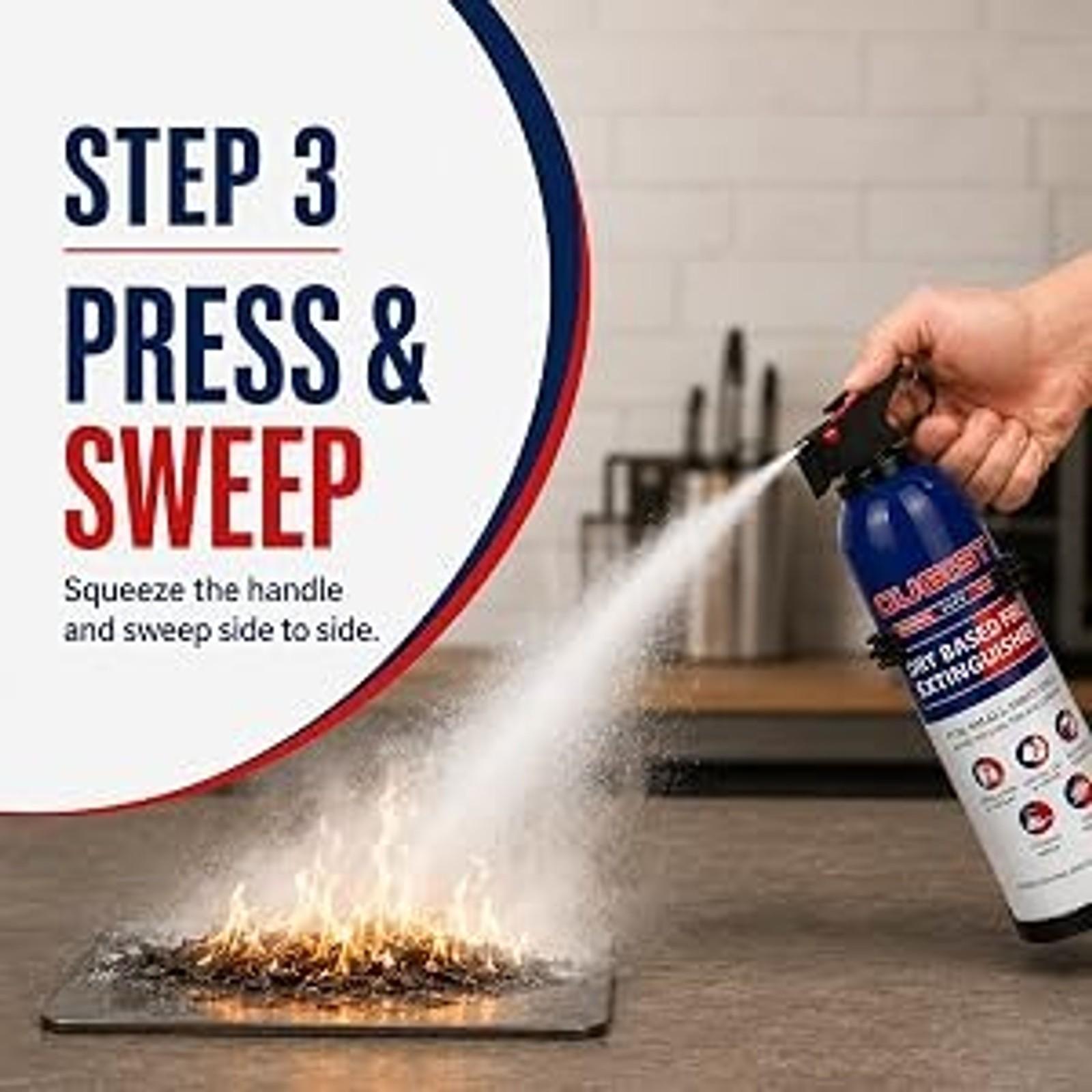 Portable Dry Chemical Fire Extinguisher for Home & Vehicle - Grease & Electrical Fire Extinguisher for Kitchen, Car, Easy for All Ages to Use (2-Pack, 1.32lb Each) Portable Dry Chemical Fire Extinguisher for Home & Vehicle - Grease & Electrical Fire Extinguisher for Kitchen, Car, Easy for All Ages to Use (2-Pack, 1.32lb Each)
