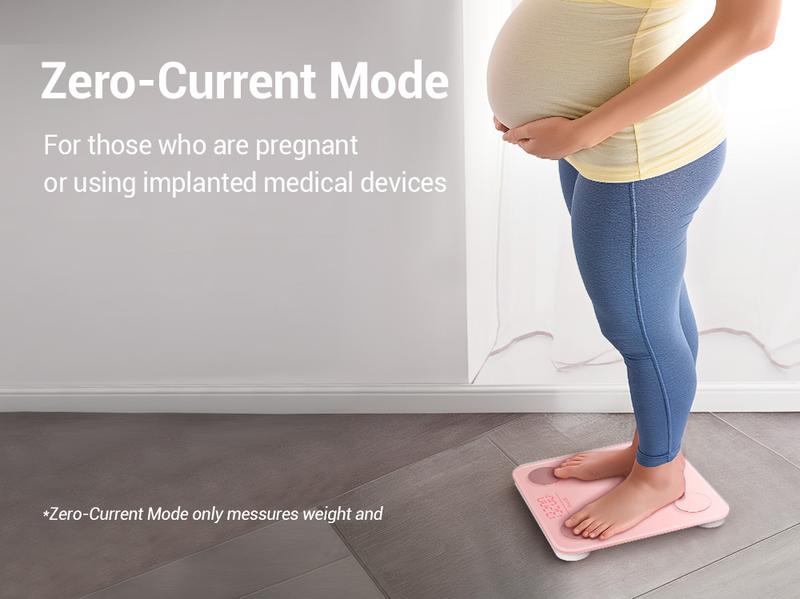 Ovutek Pink Smart Scale for Body Weight Digital Bathroom Scale BMI Weighing Body Fat Scale Accurate Body Composition Monitor with Smartphone App Compact Size 400lb Bluetooth Connectivity