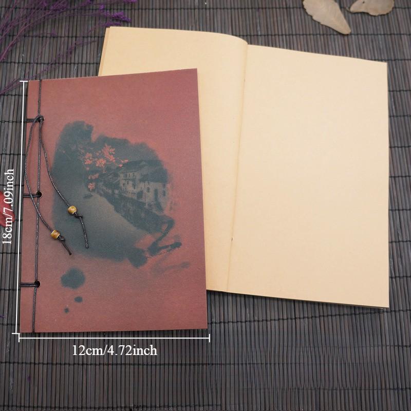 Chinese Painting Series Notebook, Ink Peony Ancient Style Handmade ...