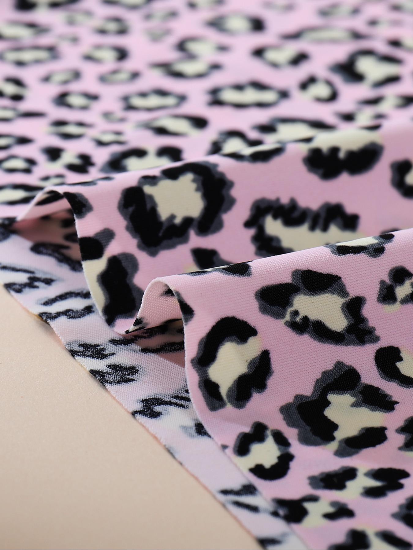 Women's Solid Color/Leopard/Cherry Print High Waist Panty, High Stretch Breathable Comfortable Quick Drying Seamless Knicker for Daily Wear, Ladies Underwear for All Seasons, High Waisted Seamless