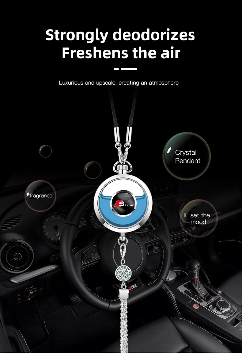 1Pcs Car Perfume Pendant Air Freshener Hanging Perfume Diffuser For Audi S Line A7 A3 A6 S8 TTS S5 Q8 Q4 Q5 A8L Q7 SQ2 A5 A4 S4 S6 SQ5 S7 SQ7 Q6 SQ6 SQ8 S7 S3 A8 A1 Q2 Q3 e-tron