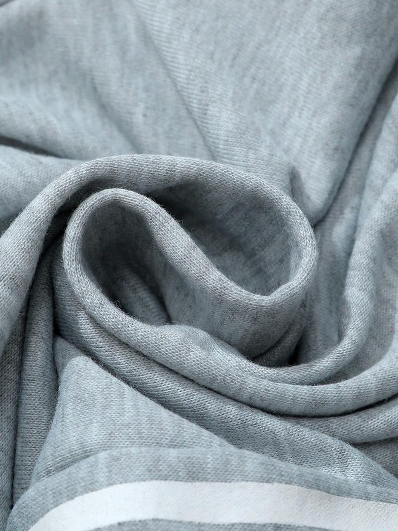 Men's Baggy Sweatpants High Waisted with Plaid Waistband, Trendy Wide Leg Lounge Pants, Casual Streetwear Joggers with Side Stripes