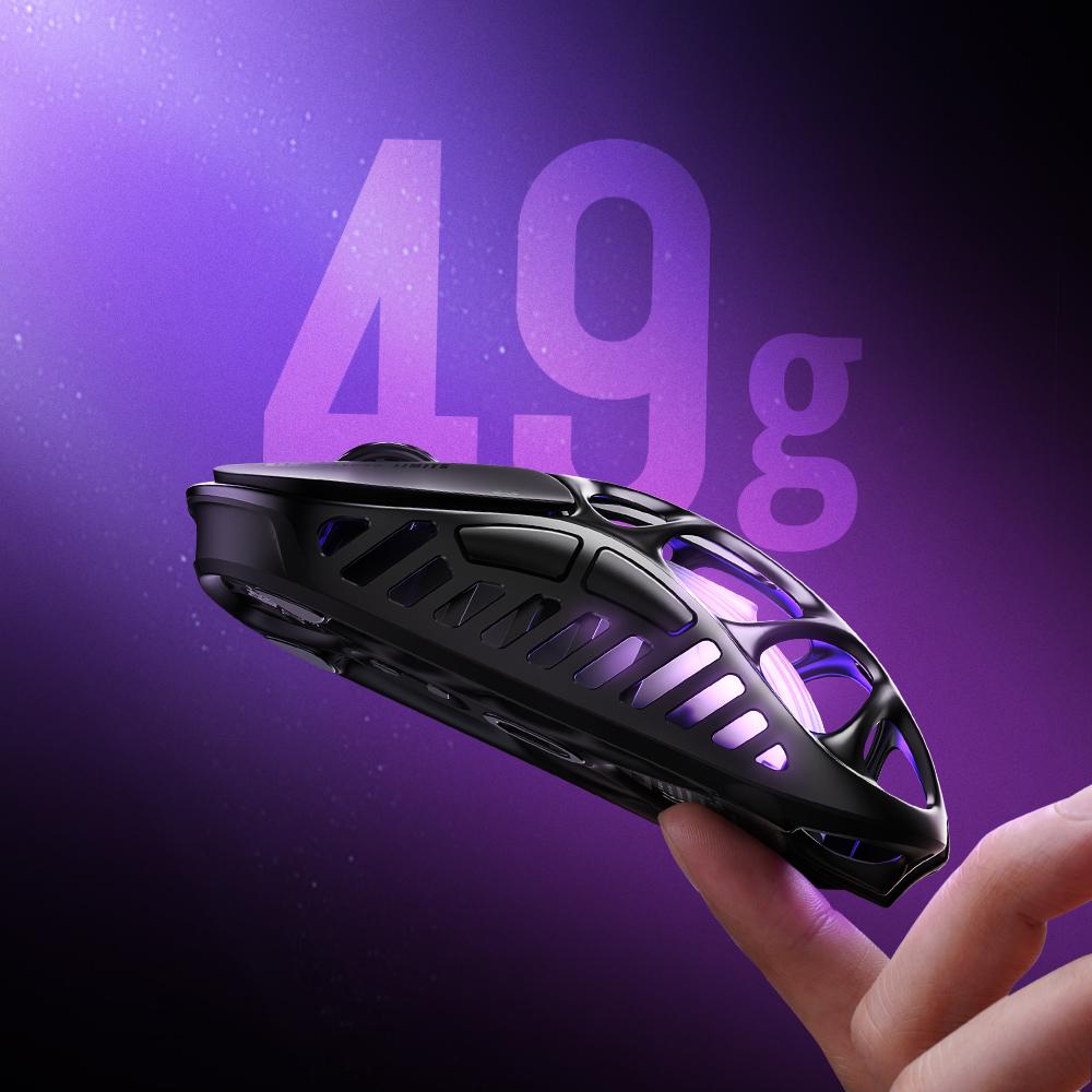 GravaStar Mercury X Pro Wireless Gaming Mouse 32,000 DPI PAW 8,000Hz Polling Rate Magnesium Alloy RGB Tri Mode Connectivity Spring Tok Lightweight 49g GravaStar Mercury X Pro Wireless Gaming Mouse 32,000 DPI PAW 8,000Hz Polling Rate Magnesium Alloy RGB Tri Mode Connectivity Spring Tok Lightweight 49g