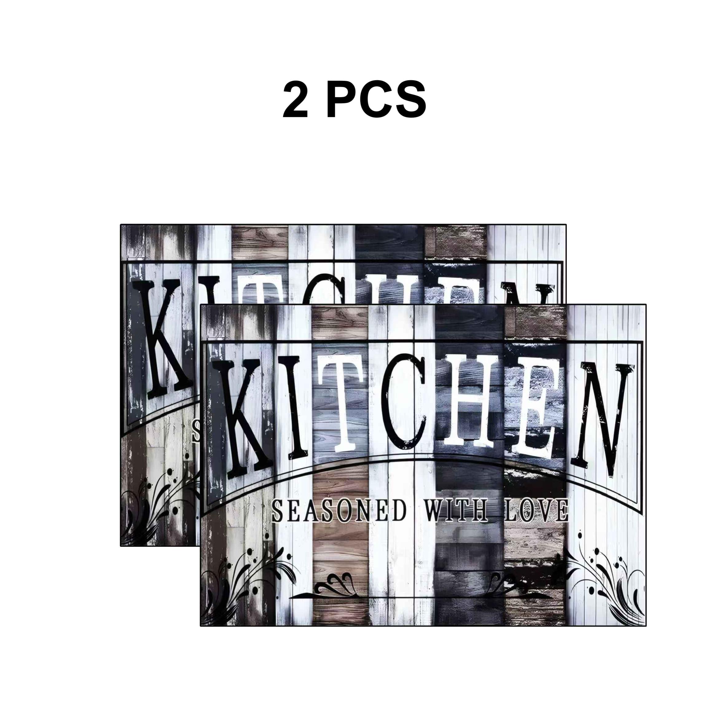 Kitchen Pattern Gas Stove Cooktop Panel Protector Cover Mat, 1 Count Soft Scratch Resistant Easy To Clean Stove Top Protectors, Multipurpose Cooktop Cover Home