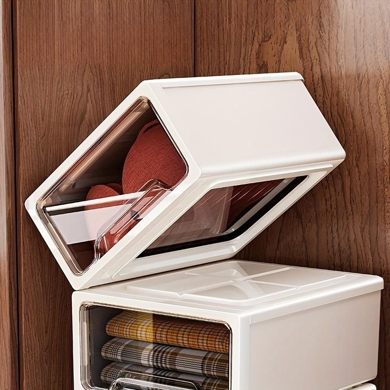 Drawer Storage Cabinet, No Assembly Required, Stackable Clothing Organizer, Multi-Functional Large Capacity, Storage Drawers, for Bedroom and Living Room