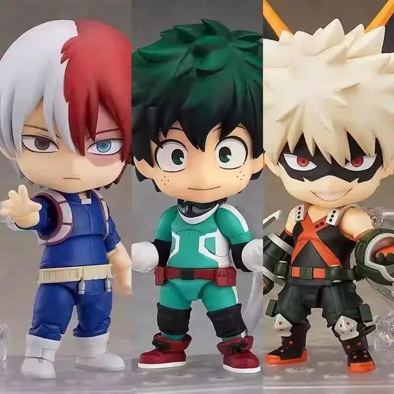 Q Version 686 Midoriya Izuku 705 Bakugou Katsuki 1112 Todoroki Shoto Figures My Hero Academia Model Doll Set Toy Regular Version