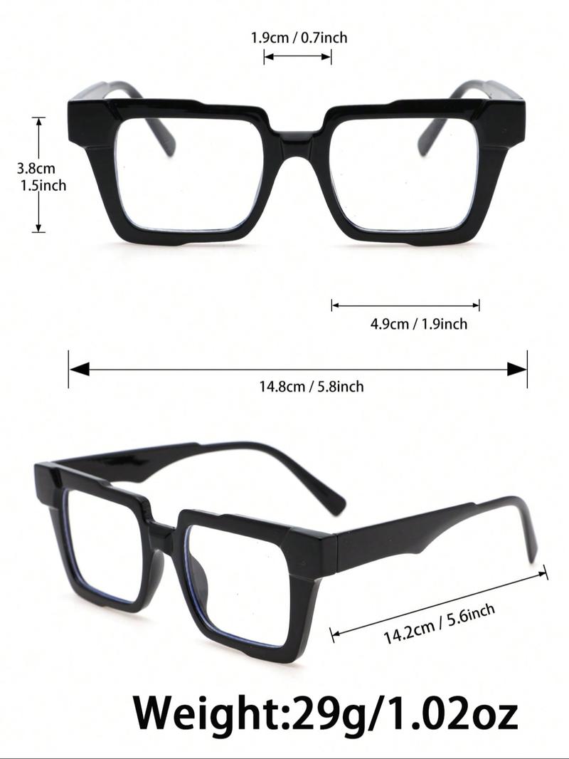 Women's Vintage Flat Mirror Glasses, 2 Pairs Traveler Frames, Perfect for Back-To-School, Office, Casual Activities, Leopard Pattern Eyeglasses