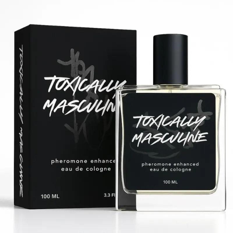 Toxically Masculine Pheromone Infused Eau De Cologne 100ML, Long Lasting Fragrance, Bold Scent Colognes for Men, Friday Gifts