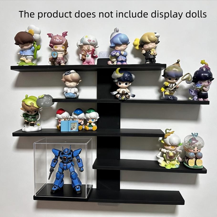 Wall-Mounted Display Rack, Multi-Layer Durable Storage Shelf, Wall Shelf Unit, Space-Saving Decorative Organizer for Collectibles, Toys, Home Decor, Space Saving Design