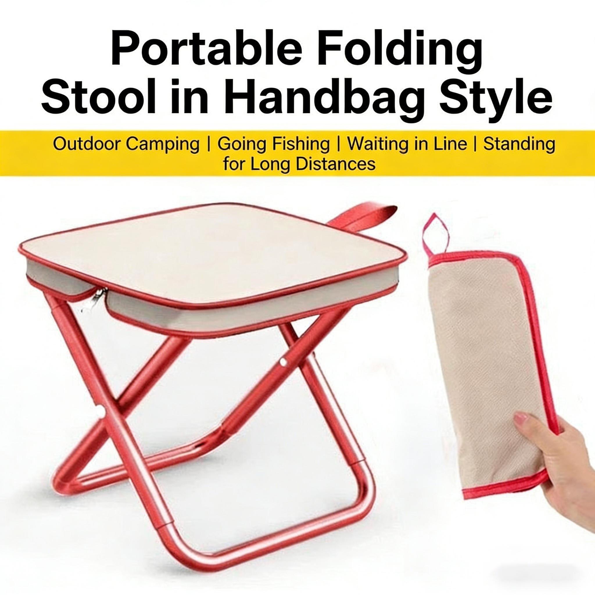 Portable Folding Bench, Ultra Compact and Lightweight, Ideal for Outdoor Travel, Camping, Fishing, and Concerts, Easy to Carry and Use