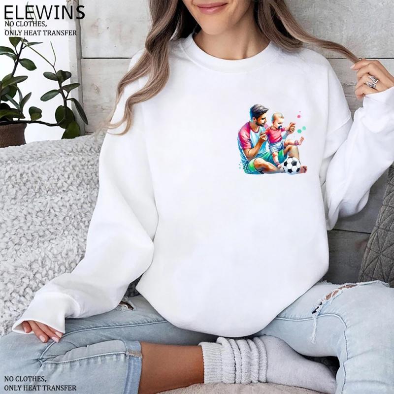 12 Sheets Football Father's Day Heat Transfer Vinyl HTV Gold Foil DTF for Tshirt Hoodie Jeans Backpack Pillow Machine Washable Iron on Transfer for Men Women