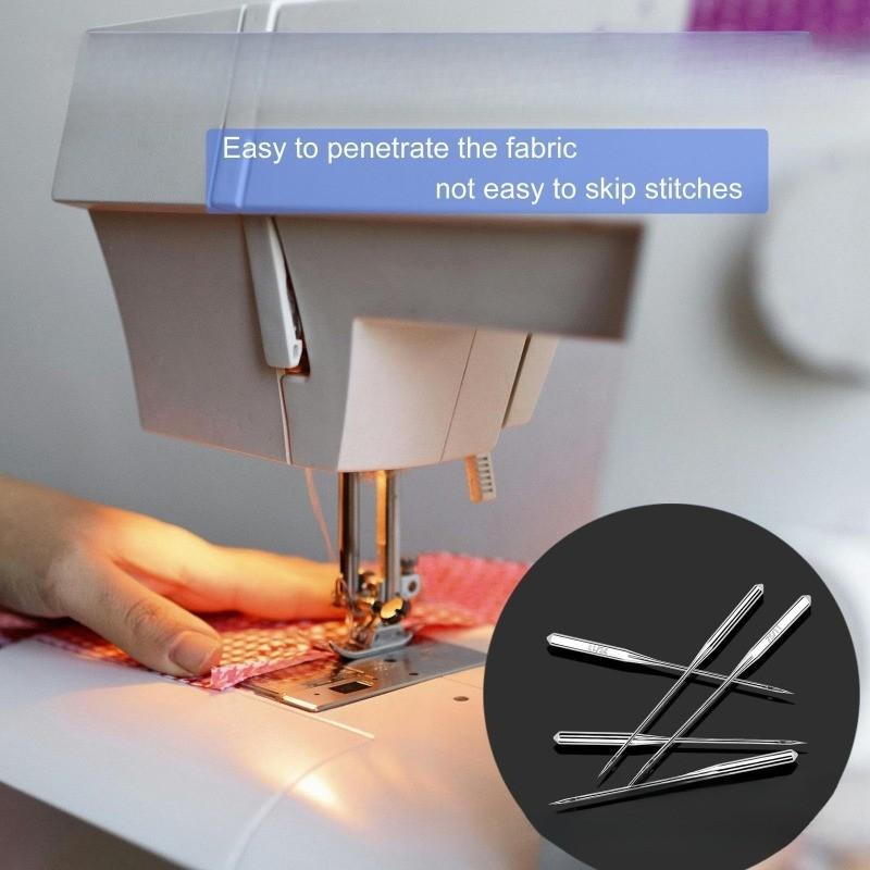 Universal Sewing Machine Needles, 120pcs Compatible with Singer Brother Janome Varmax, Sizes Hax1 65/9-110/18, High-Quality Needle Set