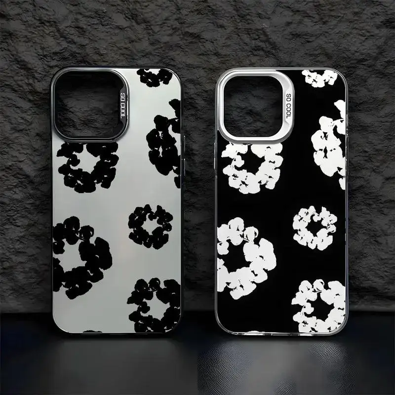 Luxury D-Denim T-Tears Shockproof Phone Case - Anti-Fall Matte Back, Bold Style, Protective Mobile Accessory for iPhone 17,16,15,14,13,12,11,Mini,Pro Max,X,8,7 Plus, Accessories