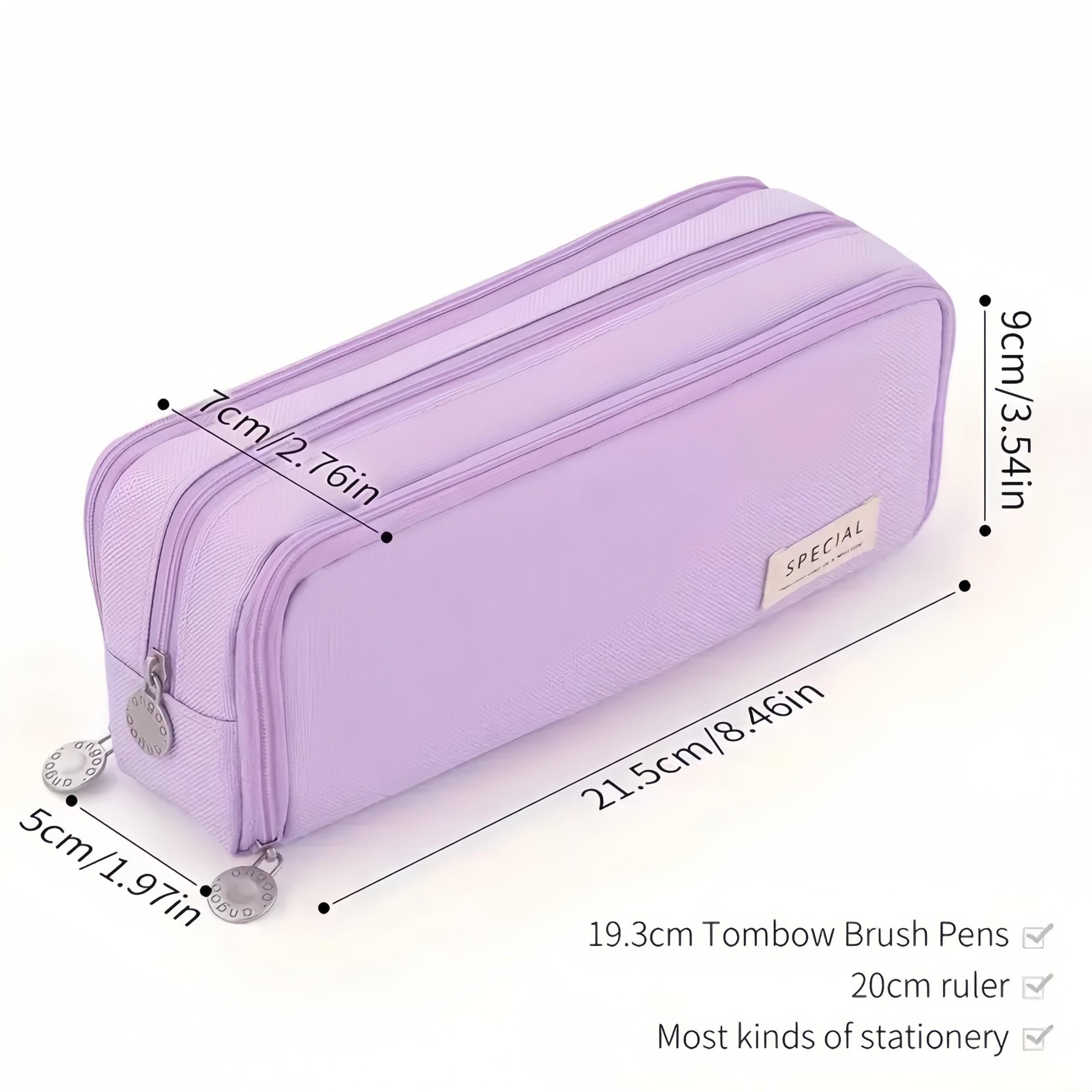 50pcs Morandi Stationery Set, Back to School, Large Capacity Pencil Case, Gel Pens, Mechanical Pencils, Highlighters, Sticky Notes, Eraser, Ruler