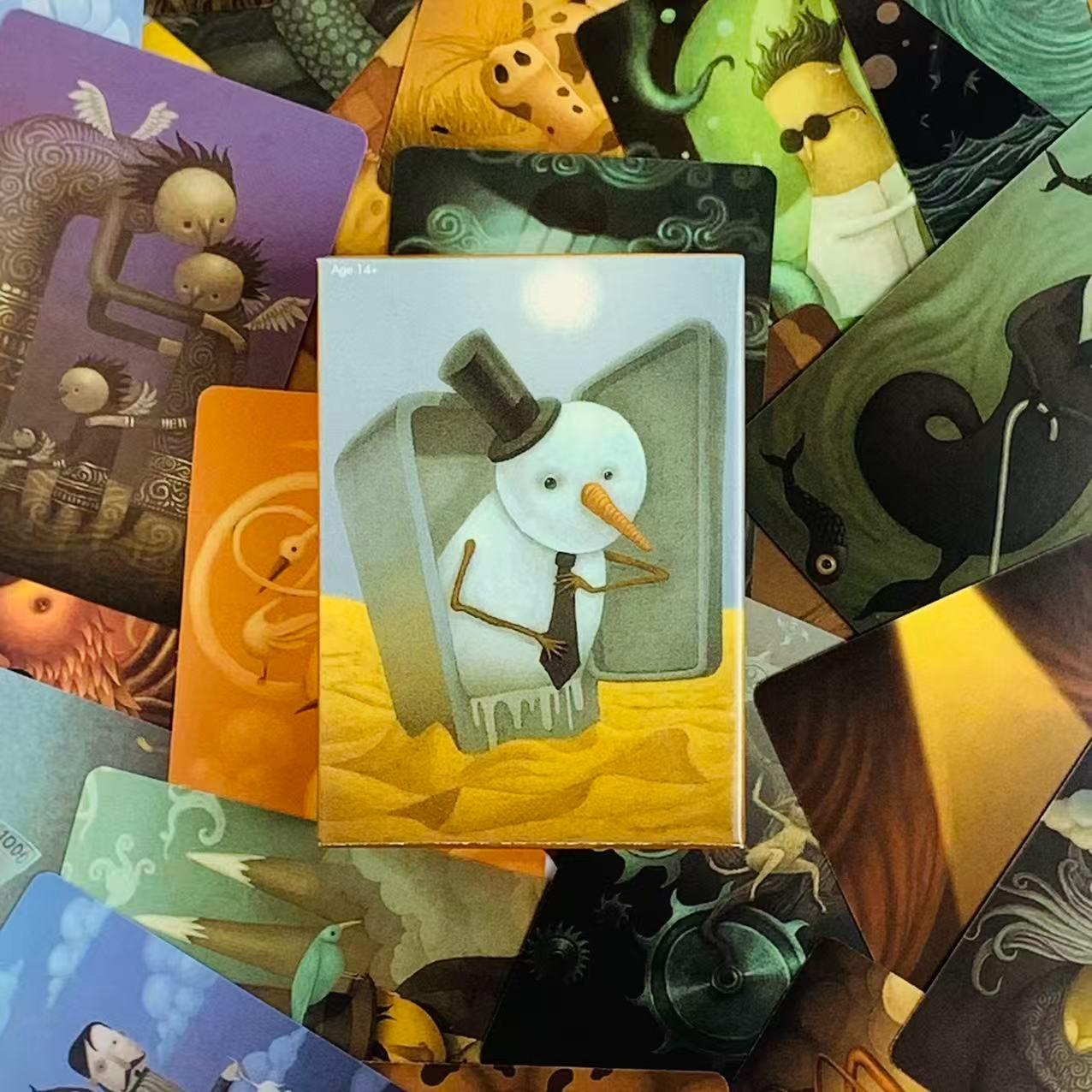 1 box pack, multiple styles, Chimeric Art Collection Cards, Secret Realm Gate-themed card game, Easter Valentine's Halloween Christmas Fantasy Night New Year's Eve Inspiration Party Card Game